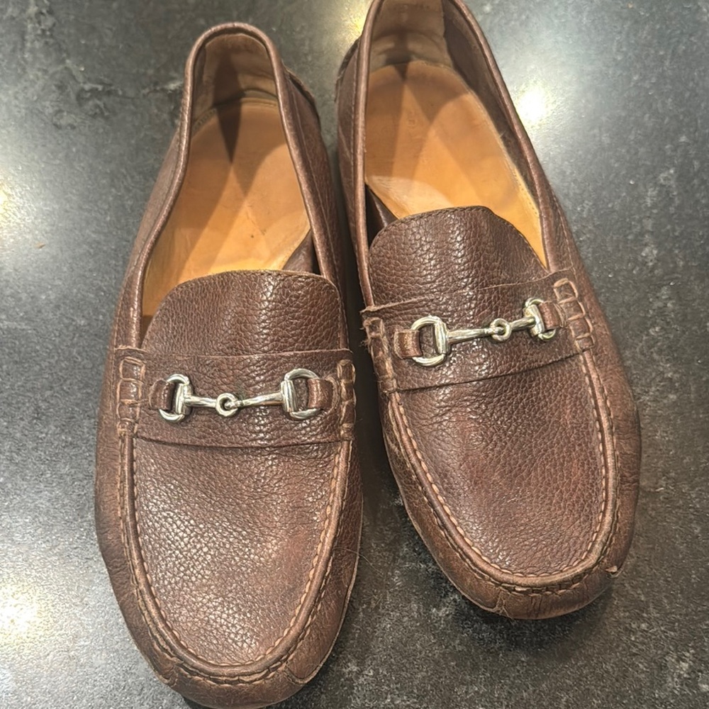Men's Brown Leather Loafers
